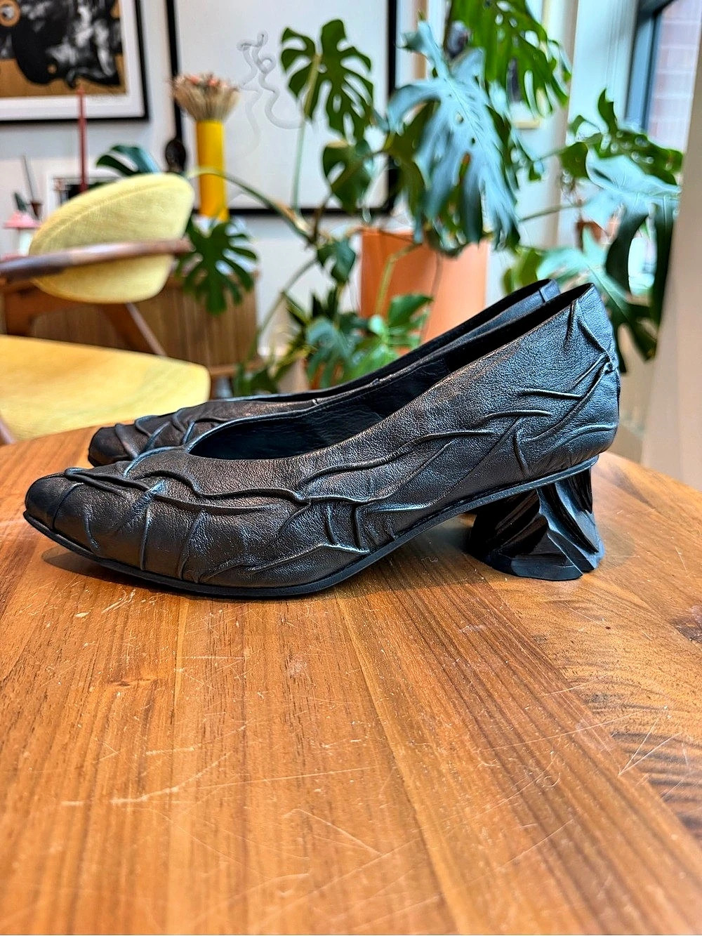 Cruda Leather Ballerina / EU 39